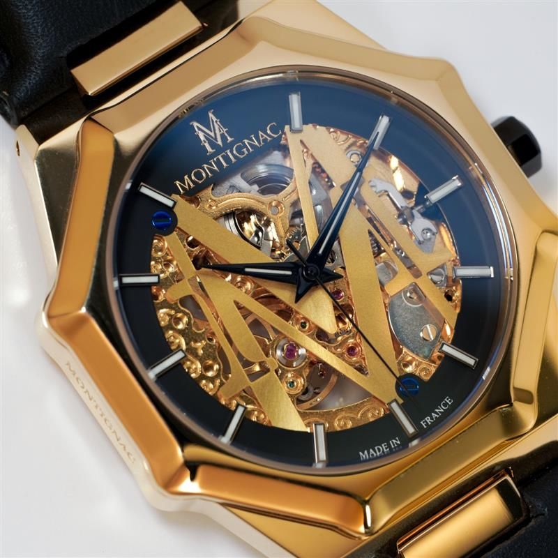 MONTRESENTINELNOIRDOREAUTOMATIQUEMOW301GROSPLAN