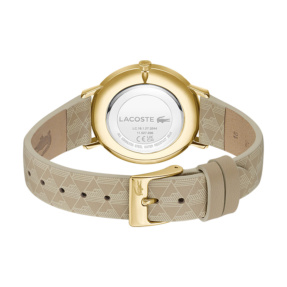 Montre Femme Lacoste Crocorigin Marron Arriere