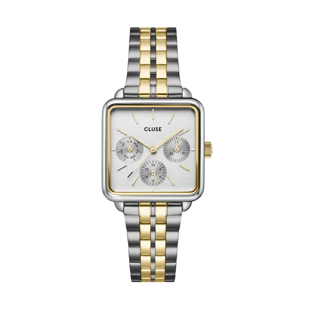 Montre Femme Tétragone Multifonction Blanc