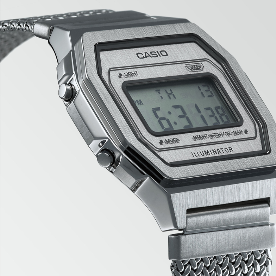 Montre Homme Vintage Iconic Argent Profil