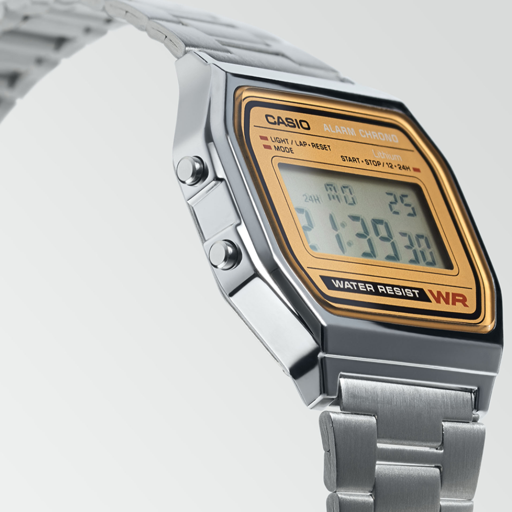 Montre Mixte Vintage Iconic Argenté & Doré Latéral