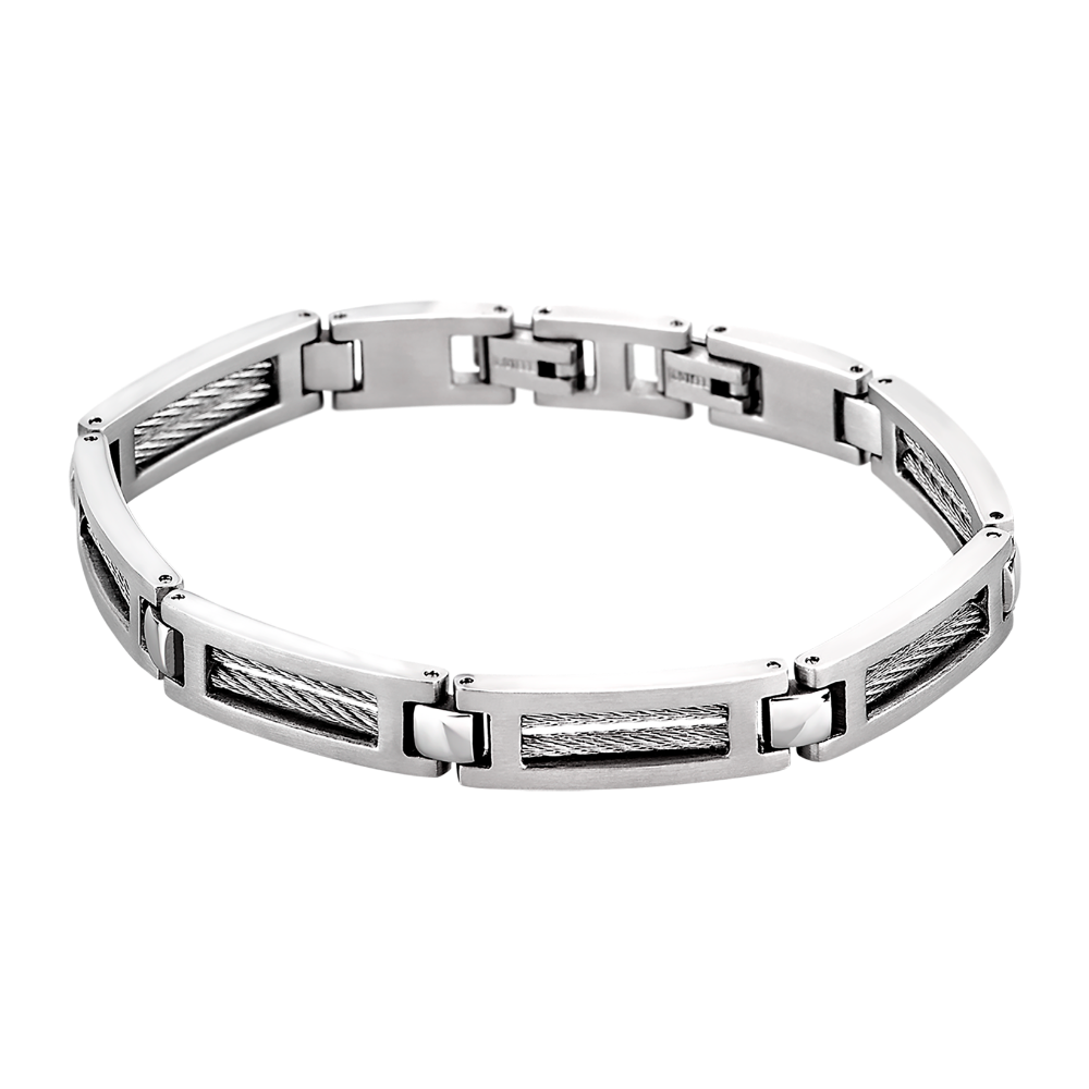 Bracelet Homme Men in Black Argenté