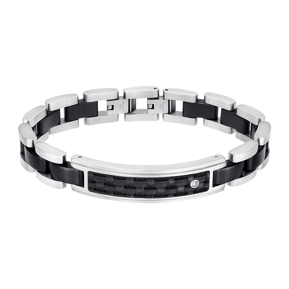 Bracelet Homme Men in Black Bicolore