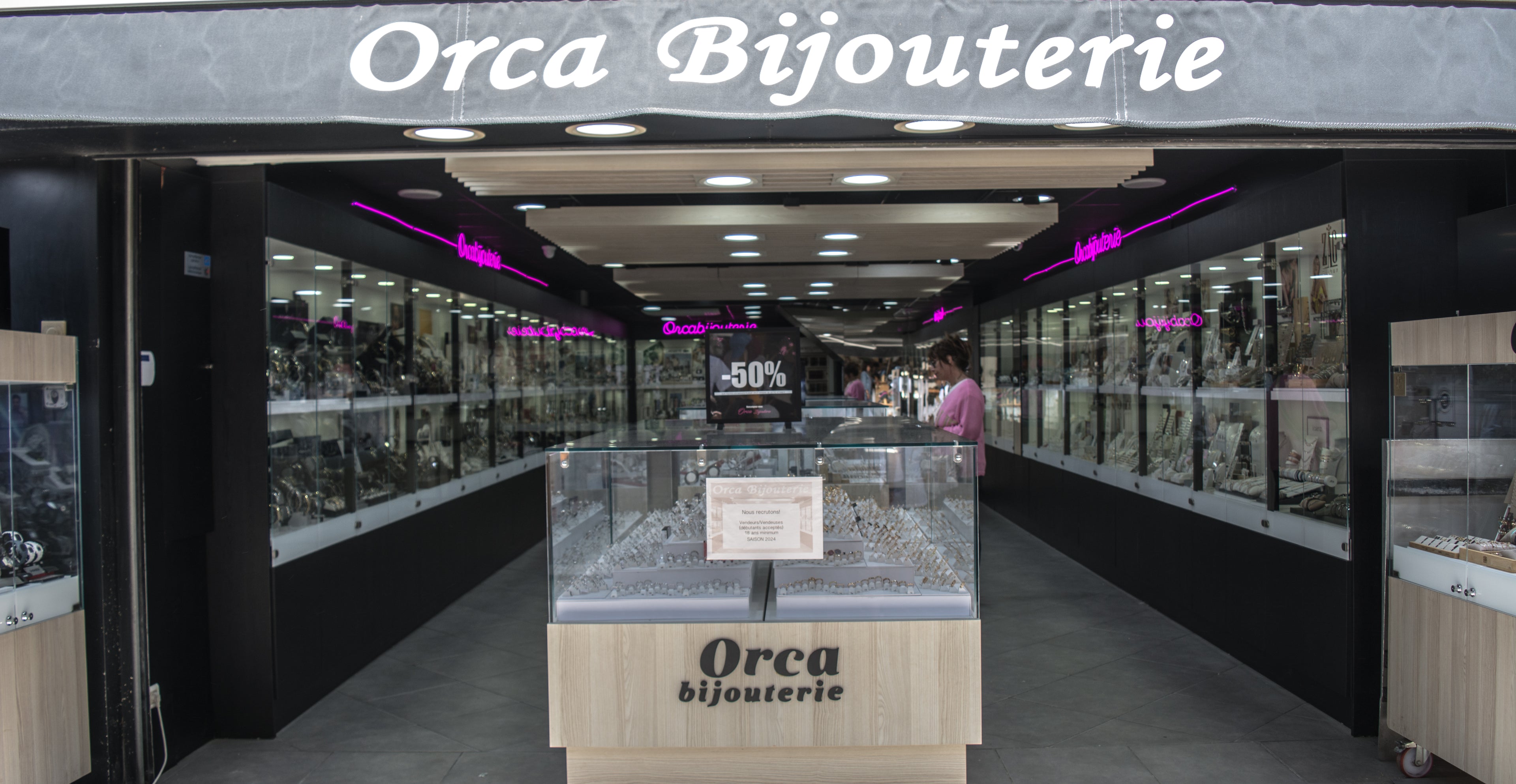 Banniere Bijouterie Orca Grau du Roi