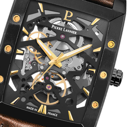 MONTREHECTORNOIRCUIRBRUN339A434ZOOMCADRANGROSPLANAUTOMATIQUE