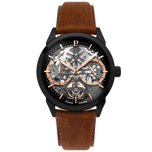 MONTREMONARCKAUTOMATIQUENOIRCUIRBRUN347A434FACE