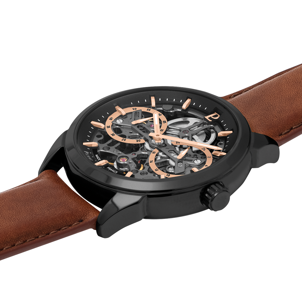 MONTREMONARCKAUTOMATIQUENOIRCUIRBRUN347A434GROSPLAN