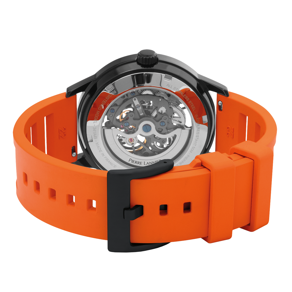 MONTREPADDOCKAUTOMATIQUEORANGENOIR341A499DOS