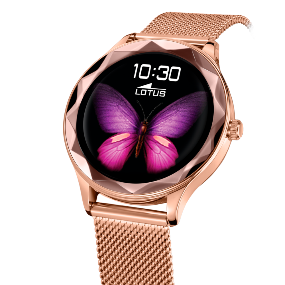 Montre Connectée Femme SmarTime Rose profil