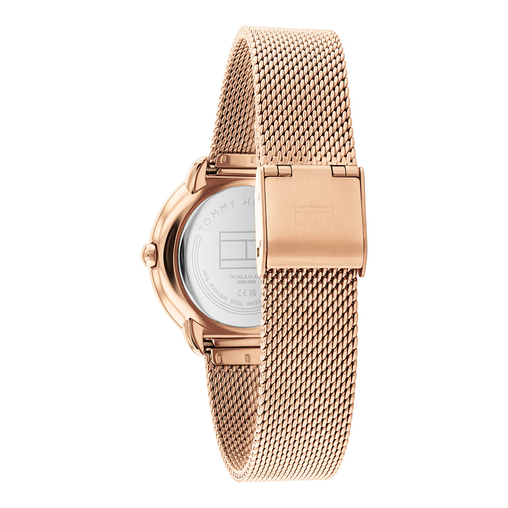 Montre Femme Demi Doré Rose Arrière