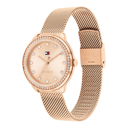 Montre Femme Demi Doré Rose Profil