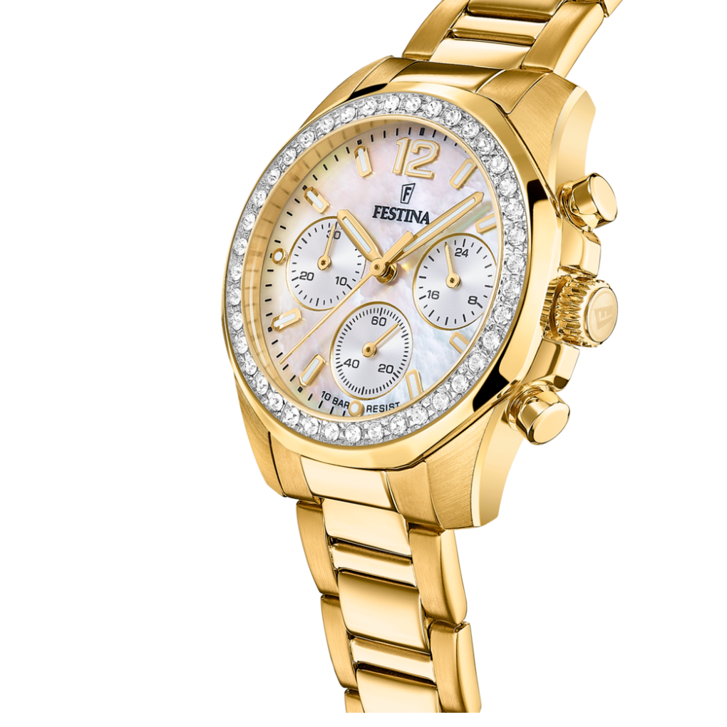 Montre Femme Ivory Doré Profil