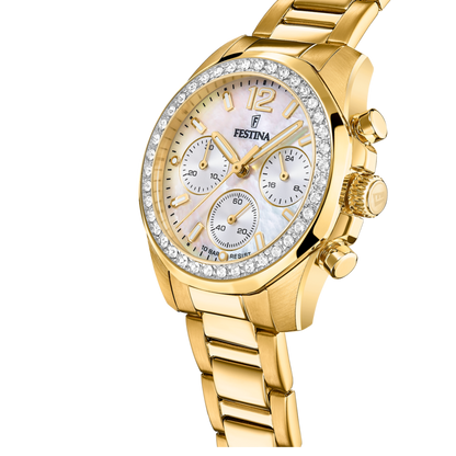 Montre Femme Ivory Doré Profil