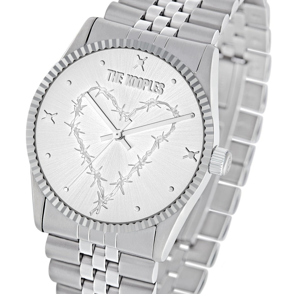 Montre Femme Wire Heart Argenté Profil