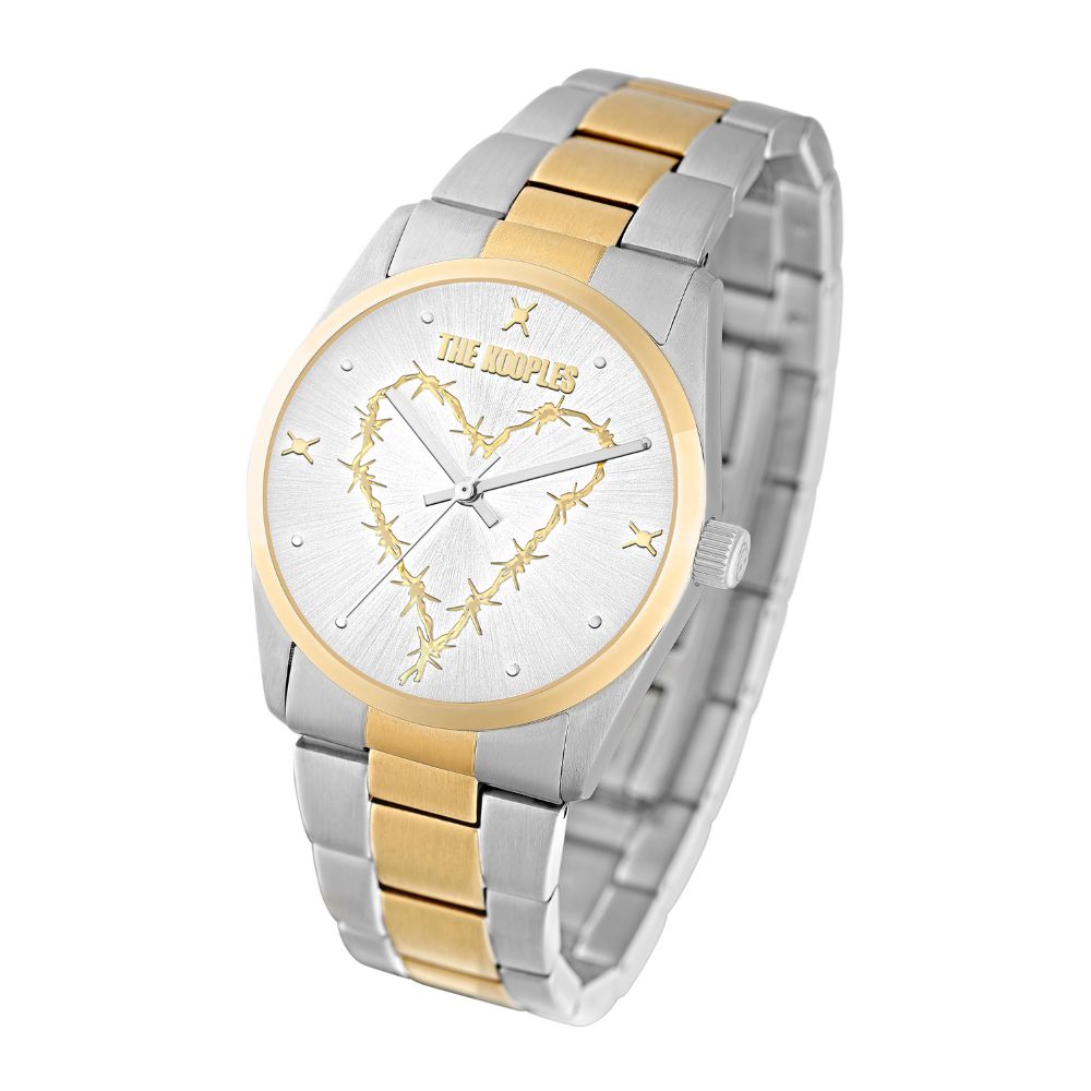 Montre Femme Wire Heart Bicolore Profil