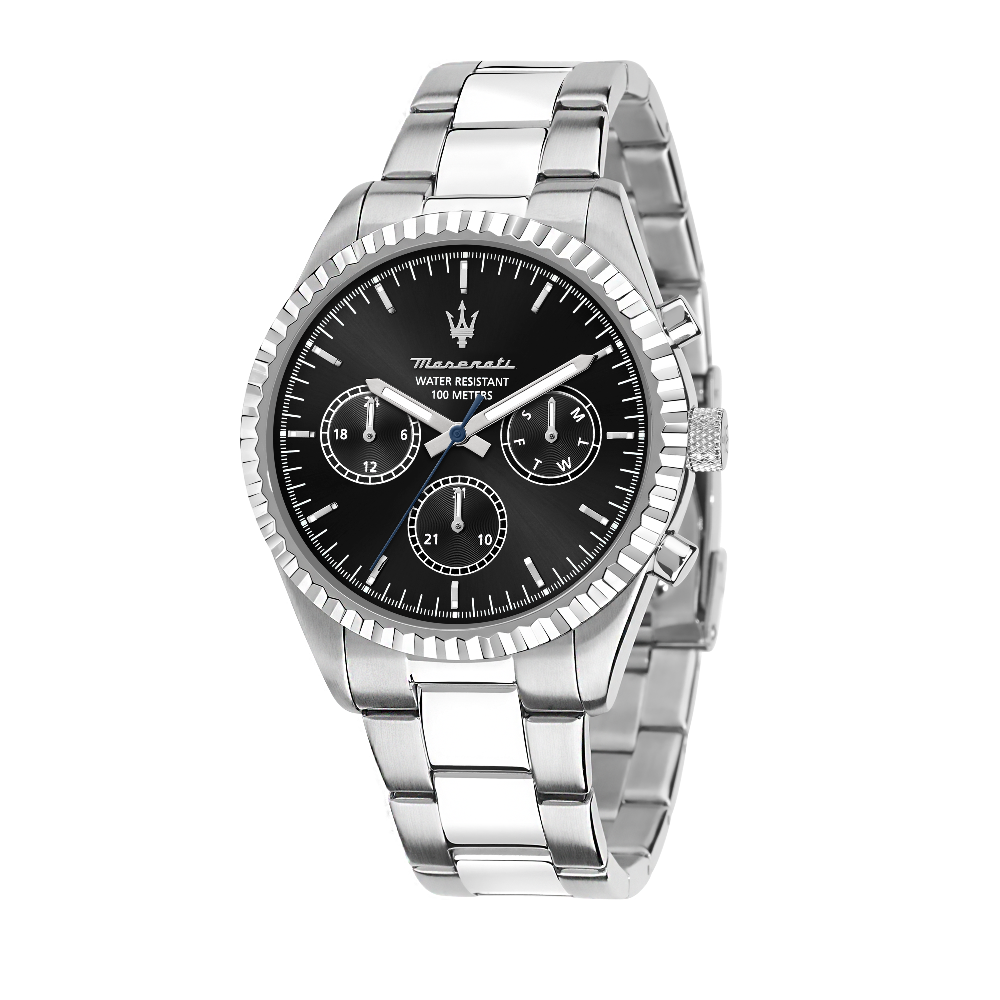 Montre Homme Competizione Argent & Noir