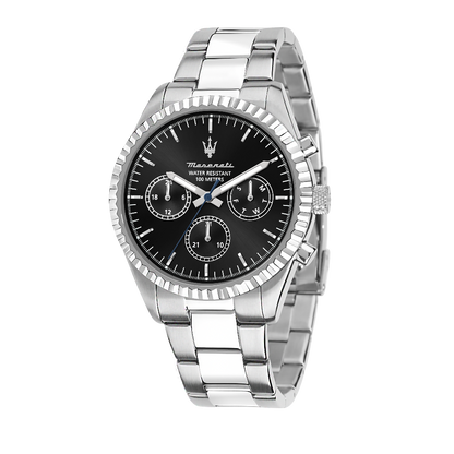 Montre Homme Competizione Argent & Noir