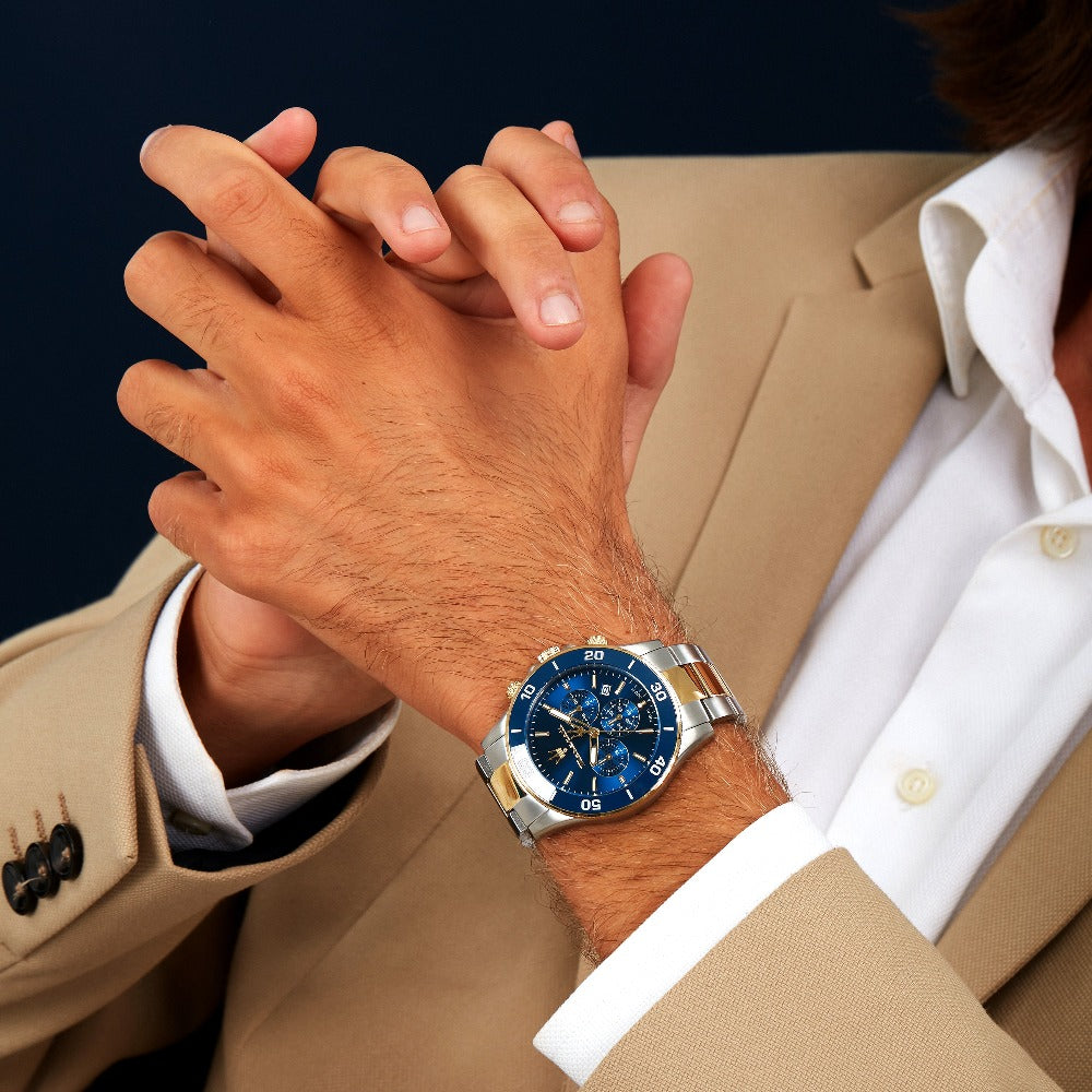 Montre Homme Competizione Bicolore Argent & Doré Porter