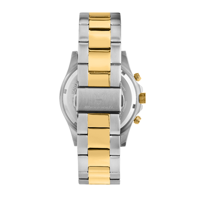 Montre Homme Competizione Bicolore Argent & Doré Arrrire