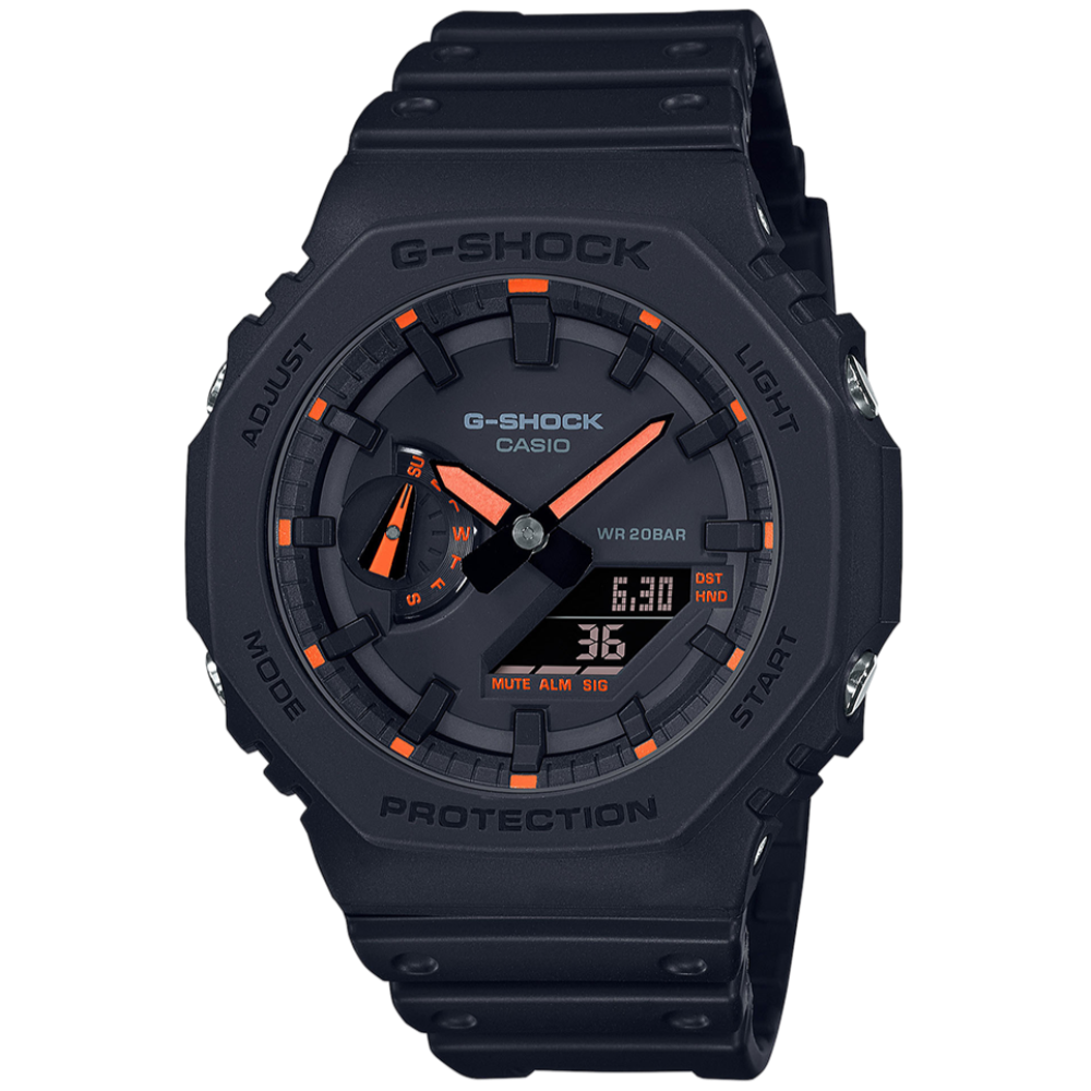 Montre Homme G-Shock Classic Noir & Orange