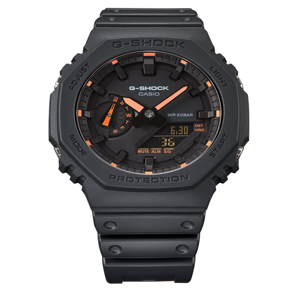 Montre Homme G-Shock Classic Noir & Orange Face