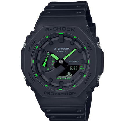 Montre Homme G-Shock Classic Noir & Vert Face