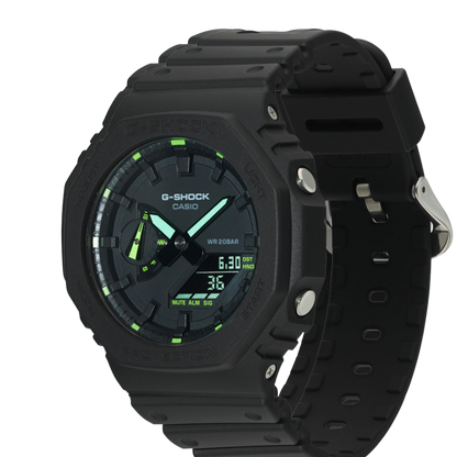 Montre Homme G-Shock Classic Noir & Vert Profil