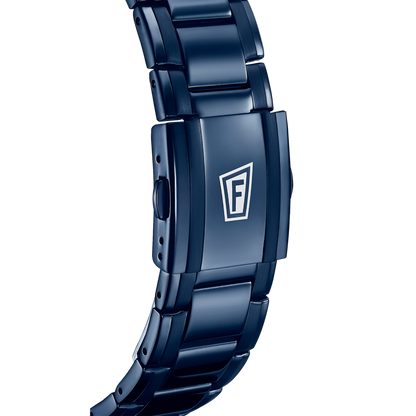 Montre Homme Spécial Édition Bleu & Doré Fermoire