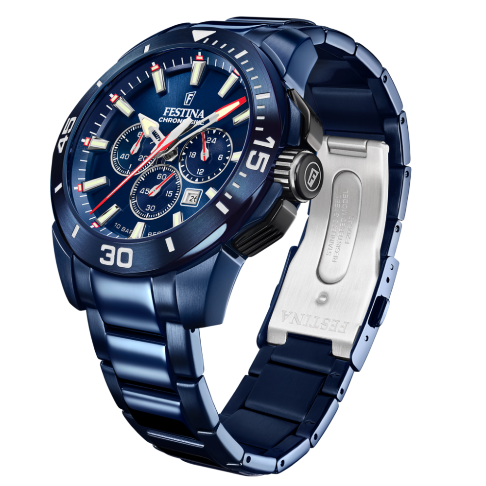 Montre Homme Spécial Édition Bleu Profil