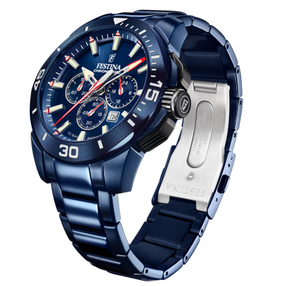 Montre Homme Spécial Édition Bleu Profil