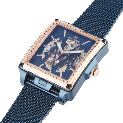 Montre Homme Square Bleu Macro