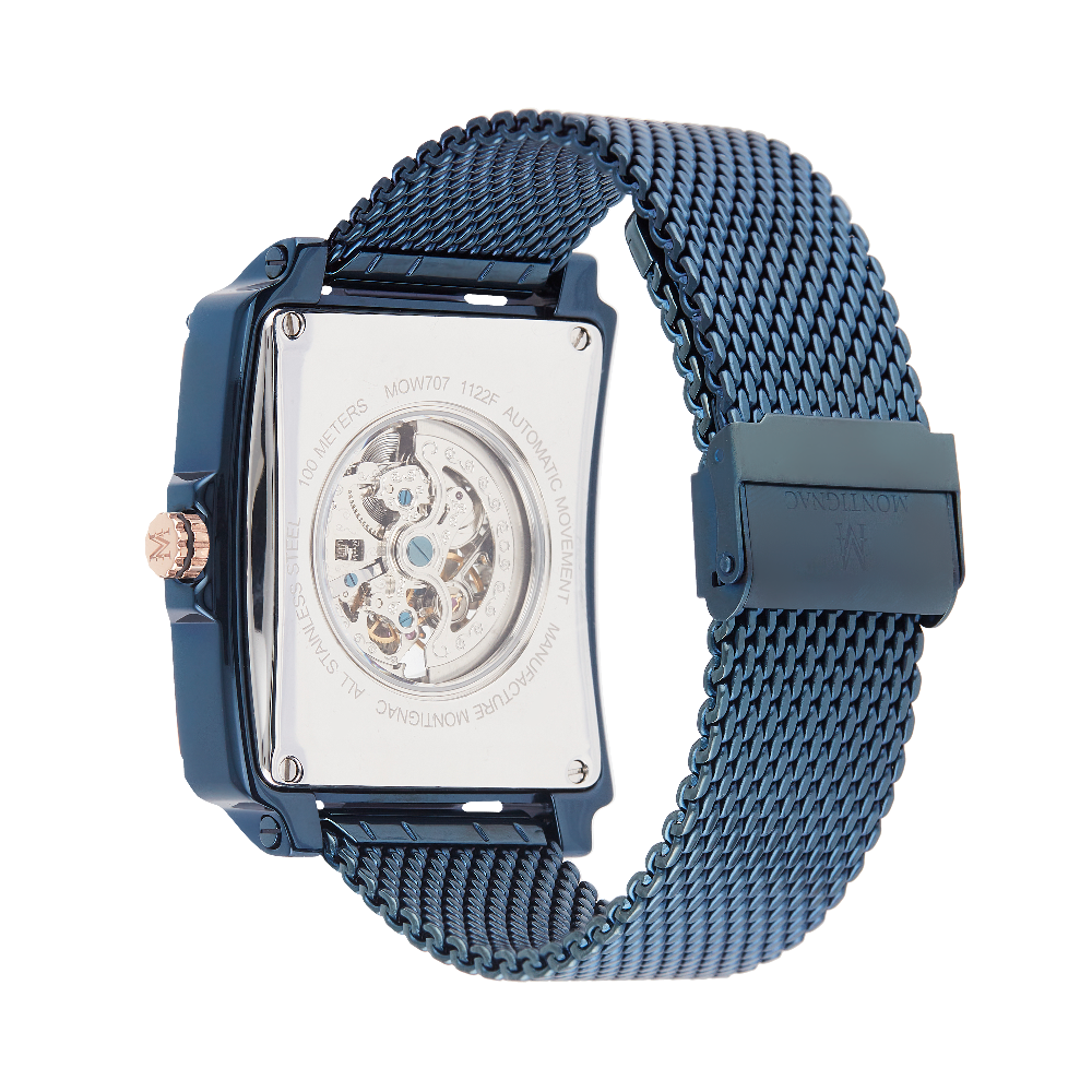 Montre Homme Square Bleu Dos