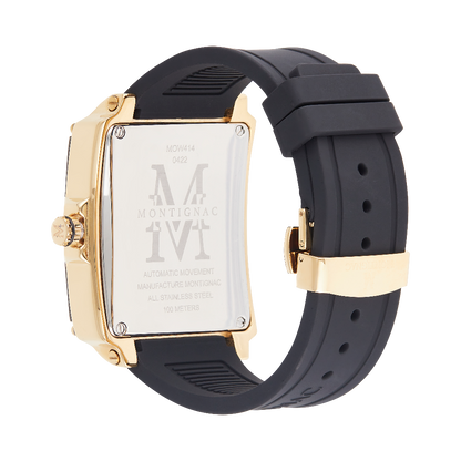 Montre Homme Square Noir Dos