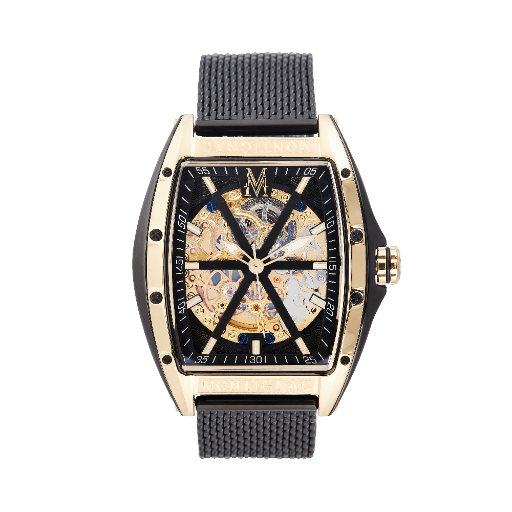 Montre Homme Tonneau Noir