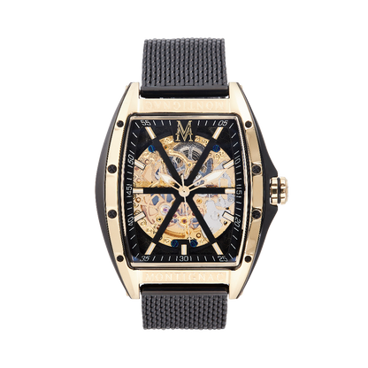 Montre Homme Tonneau Noir