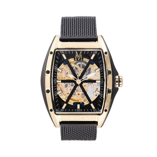 Montre Homme Tonneau Noir