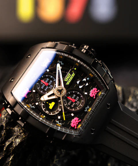 montre space invaders NB-6024-SI-08grosplan